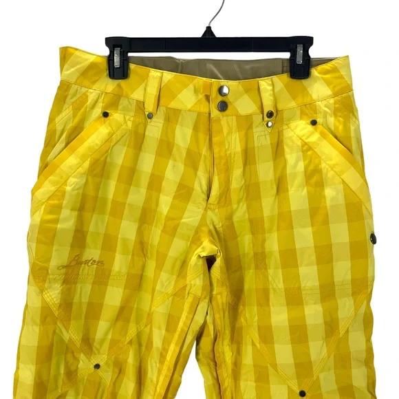 Burton Women’s Ski Snowboard Snow Pants Checkered Size Medium - Picture 3 of 15